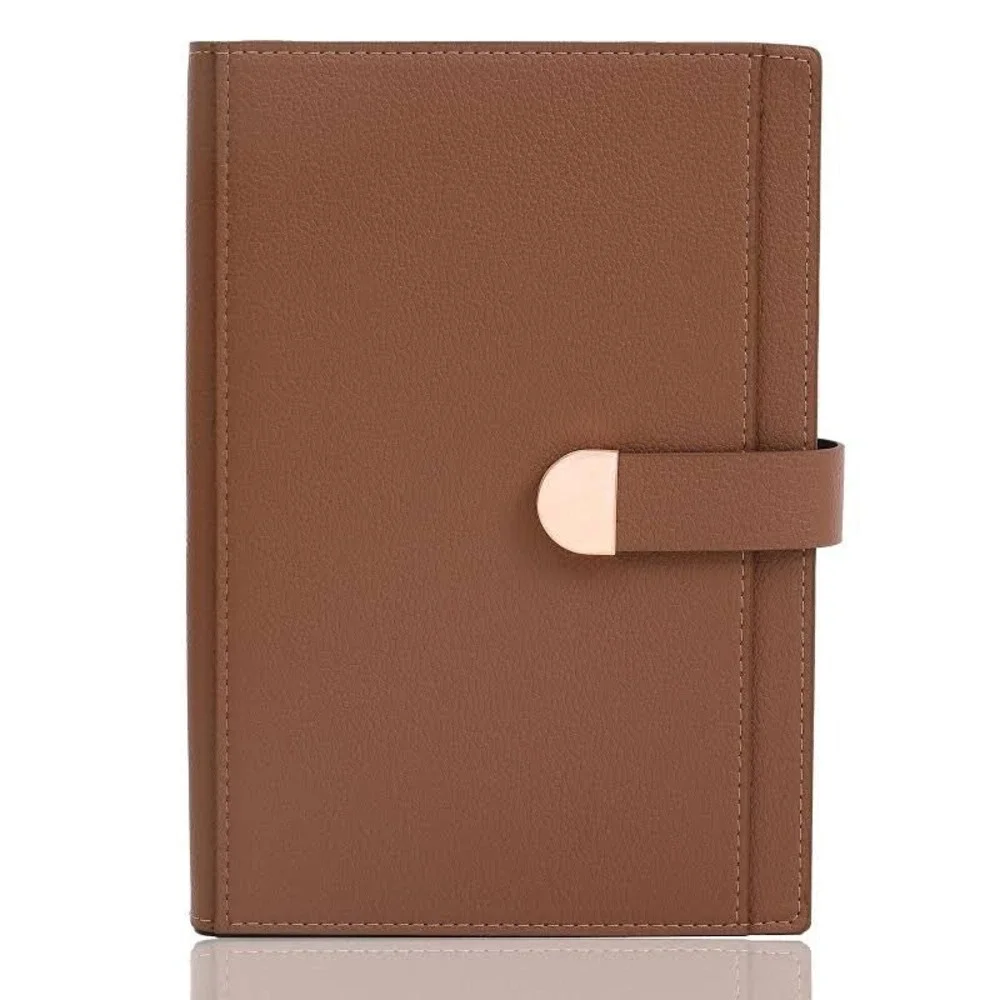 Bobo Rabbit Executive A5 Brown Lined Leather Daily Journal Clasp Closure Box